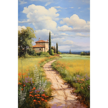 Tableau Peinture Maison De Campagne